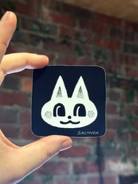 Image 1 of cat cube sticker