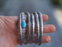 Image 1 of Stamped Stacker Cuff No.  001 - No. 006