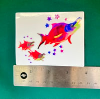 Image 2 of Birds Flying South (Salmon) Sticker