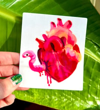 Image 1 of Heart Worm Sticker