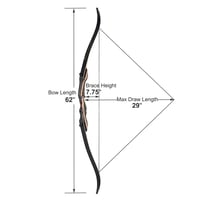 Image 5 of Top Archery 62" Takedown Recurve Bow - Right Hand