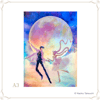 Sailor Moon Traveling Exhibition Aurora Poster (Usagi & Mamoru)
