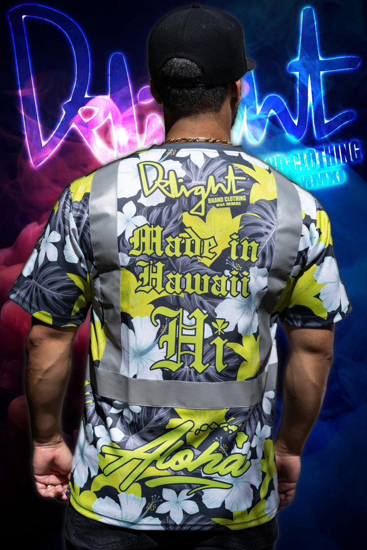 Aloha Islands - Summer Floral Neon Green Mix (High Viz)