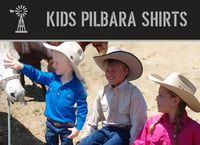 Image 1 of RM400CF Kids Pilbara Closed Front L/S Shirt