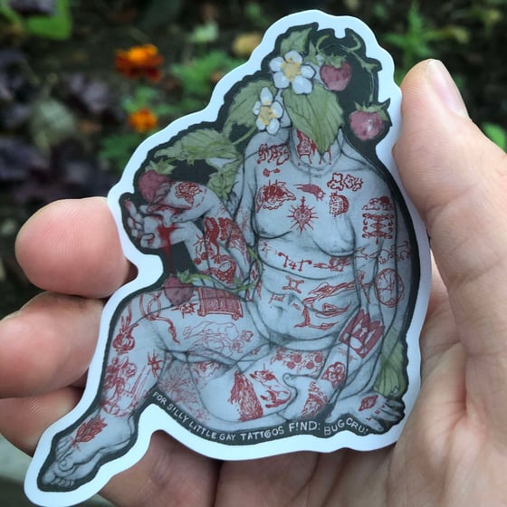 Image of Strawberry Tat Freak Sticker