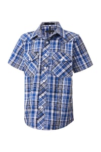 Image 1 of RMPW010S Pilbara KIDS Western Snap Button S/S Shirt