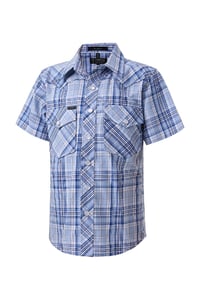 Image 3 of RMPW010S Pilbara KIDS Western Snap Button S/S Shirt