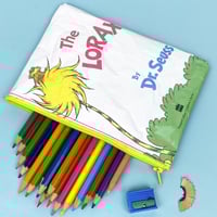 Image 1 of The Lorax, Dr Seuss, Book Page Pencil Case