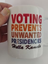 voting prevents coffee mug