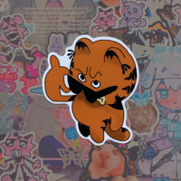 Image 2 of orange cat stickers