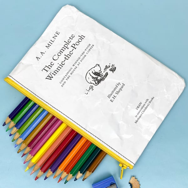 Image of Winnie the Pooh Book Page Pencil Case