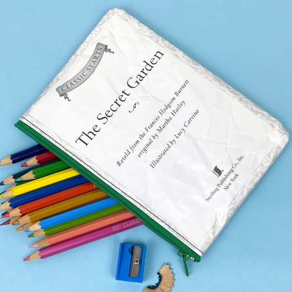 Image of The Secret Garden Book Page Pencil Case