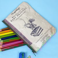 Image 1 of Dragonology, Bringing Up Baby Dragons, Book Page Pencil Case