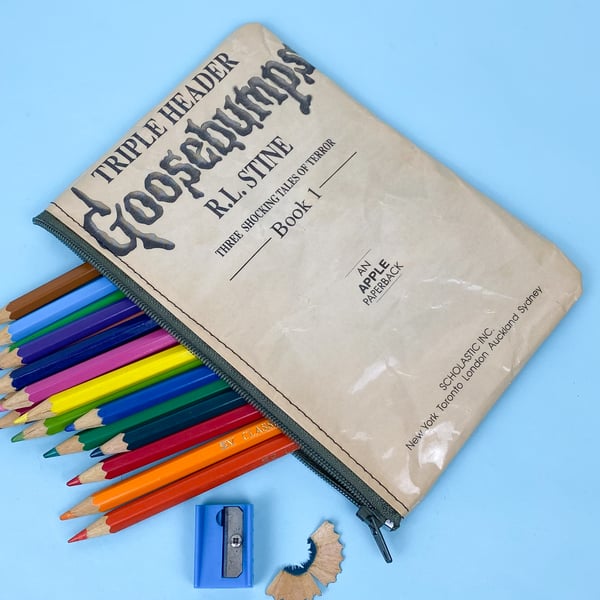 Image of Goosebumps Book Page Pencil Case