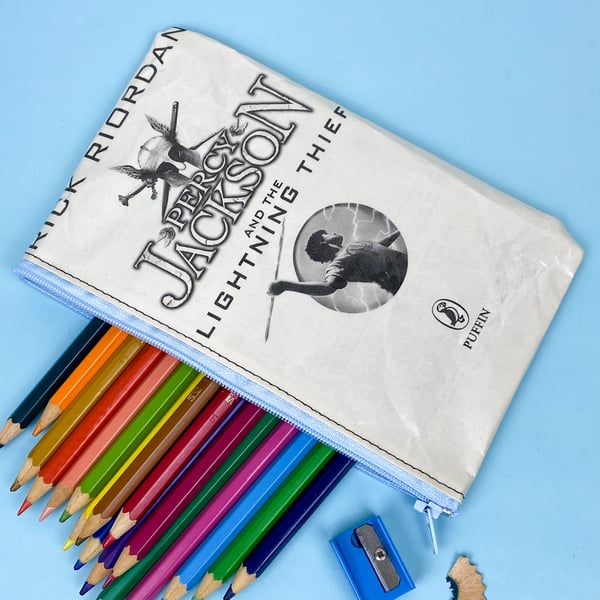 Image of Percy Jackson and the Lightning Thief Book Page Pencil Case