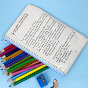 Image of Percy Jackson and the Lightning Thief Book Page Pencil Case