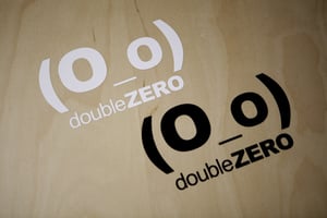 Image of doubleZERO decals (WHITE or BLACK)