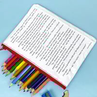 Image 2 of Alice in Wonderland, A Mad Tea Party Book Page Pencil Case