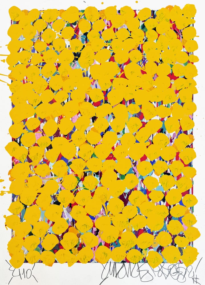 Image of Embellished print yellow flowers