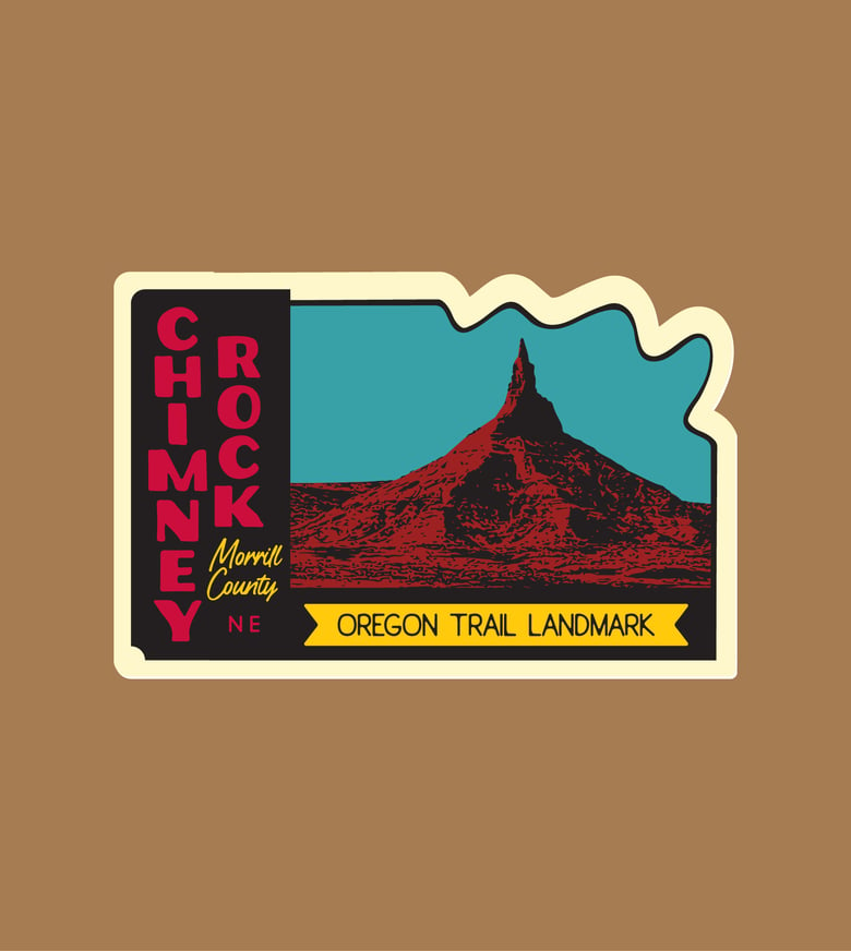 Image of Chimney Rock Travel Decal