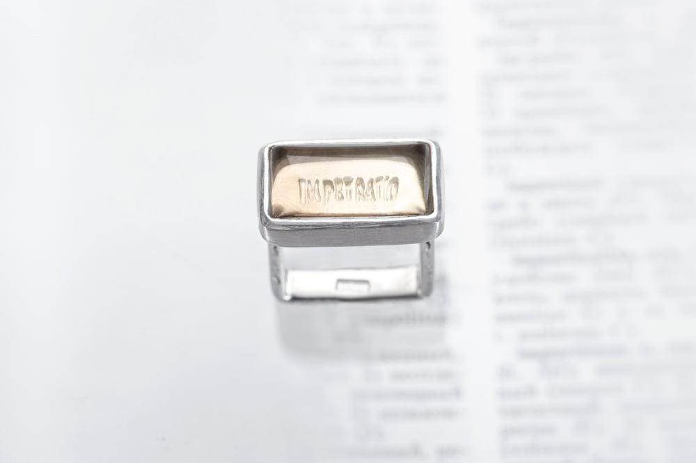 Image of "Creation" silver ring with smoky quartz · IMPETRATIO ·