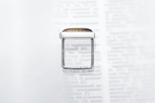 Image of "Creation" silver ring with smoky quartz · IMPETRATIO ·
