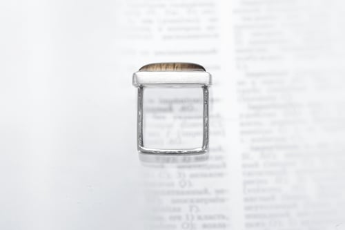 Image of "Creation" silver ring with smoky quartz  ·  IMPETRATIO  ·