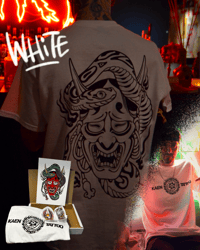 "HANNYA BITE" T-SHIRT · WHITE