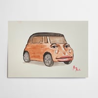 Kylian Mbappé Citroen AMI (original painting)