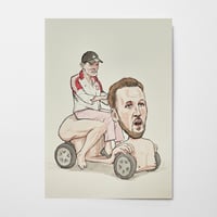 Harry Kane Scooter with Thomas Tuchel (original painting)