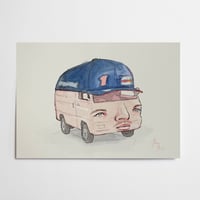 Max Verstappen Bedford Rascal  Van (original painting)