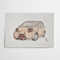 Kanye West Toyota AYGO (original painting)