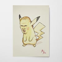 Haaland Pikachu (original painting)