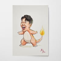 Son Heung-min Charmander (original painting)