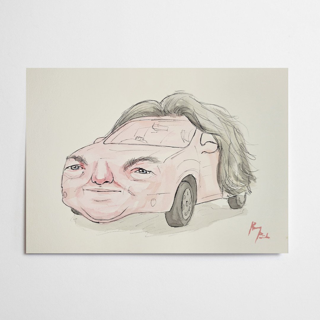 James May Dacia Sandero (original painting) | Rory Paints