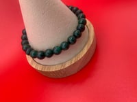 Image of BRACELET BOULE MALACHITE FONCÉE 