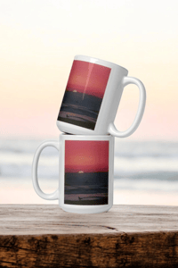 Image 3 of California Sunset White glossy mug 