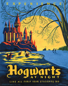 Image of Hogwarts at Night 18"x22.5" print