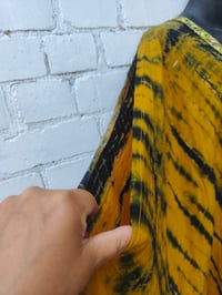 Image 8 of Wanderlust maxi dress Sari tie dye Mustard 