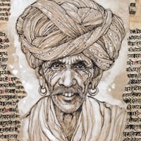 Image 3 of Original Painting "Hiira" - 30x60 cm