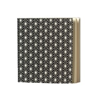 Notebook, square * Black stars