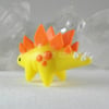 Yellow mini Stegosaurus 2.0 (rounded Plates)