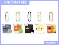 Image 4 of Cube Birds Puffy Keychain 