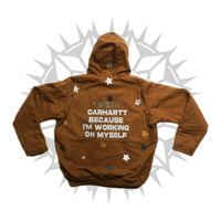 Image 1 of Self Improvement Carhartt Hooded Fleece Lined Jacket 