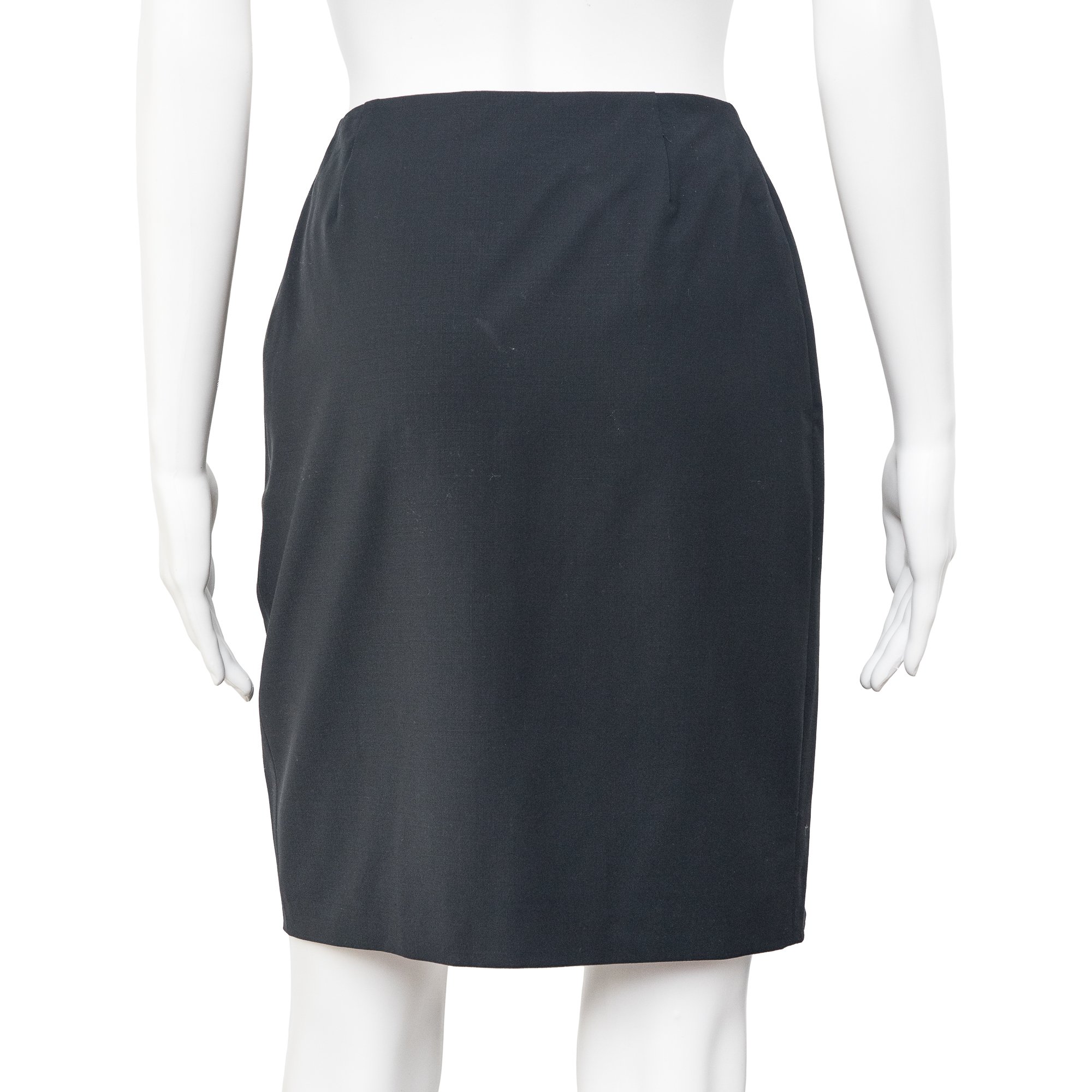 Image of Gucci by Tom Ford 1998 G Logo Buckle Wrap Skirt