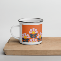 Image 4 of Orange Enamel Mug