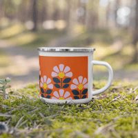 Image 5 of Orange Enamel Mug