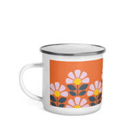 Image 1 of Orange Enamel Mug