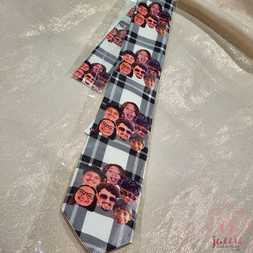 Image of Personalized Face Photo Neck Tie