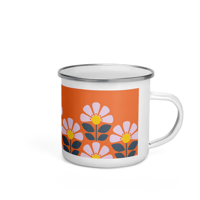 Image 2 of Orange Enamel Mug